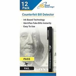 ROYAL SOVEREIGN INTERNATIONAL RCD-1812-RS 12 COUNTERFEIT BILL DETECTOR