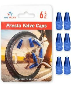 Presta Valve Caps - Tire Valve Stem Caps 6pcs - Anodized Presta Valve Caps - Dus