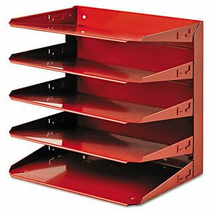 Steelmaster 26425L007 Soho Horizontal Organizer, Letter, Five Tier,