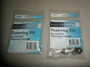 LOT OF 2 CHICAGO FAUCETS #849D RENEWING KIT FOR NAIAD METERING CARTRIDGES