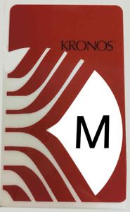 Maintenance M Time Card Badge For Kronos Time Clocks 6800109-001