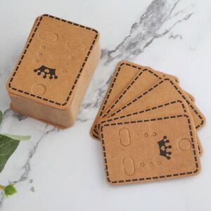 100pcs 3 2 X 4 5cm DIY Handcrafts Jewelry Earring Ear Studs Hanging Display Card