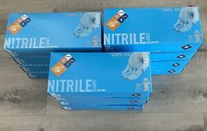 Lot of Nitrile Disposable Gloves. 600 Total. Includes Medium, Large, Extra Large