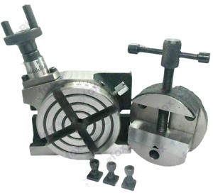 3&#034;/80 MM PRECISION ROTARY TABLE WITH 80 MM ROUND VICE VISE &amp; FIXING T-NUTS BOLTS