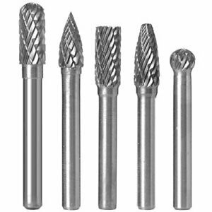 1 Set 6X8MM Head Tungsten Carbide Rotary Burr Set Die Grinder Bit 1/4-Inch Sh...