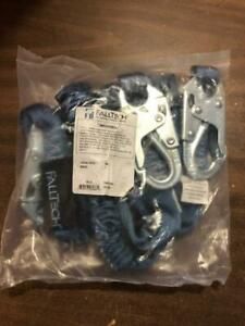 Falltech 8259Y 6&#039; Shock Absorbing Lanyard With Rebar Hooks NEW NEW NEW