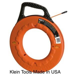 KLEIN TOOLS 100&#039; Fiberglass Fish Tape Non - Conductive $120 List