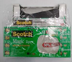 3M Scotch Magic Tape, 12-count &amp; Dispenser