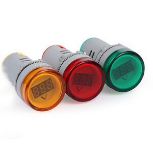 22mm AD16-22DSV AC 60-500V LED Voltmeter Voltage Meter Indicator Pilot LiRC C
