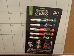 Casemate 3 In 1 Magnetic Dry Erase Combo 23 Peices