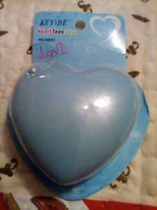 Cute Heart Shape Tape Dispenser Cutter Holder+1 Roll Adhesive Tape Sticker