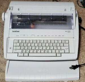Brother Model ML100 Standard Electric Typewriter Tested with Cover