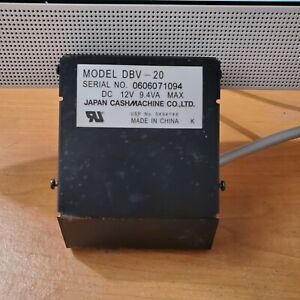 DBV-20 0606071094 5494144 ST0604282321 Japan ChashMachine Co bill acceptor .
