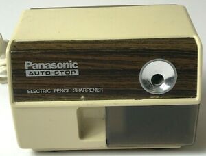 Vintage Panasonic KP-110 Auto-Stop Electric Pencil Sharpener Madein Japan Tested