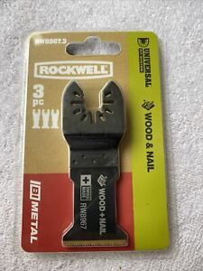 *ROCKWELL 1-3/8&#034; Bi-Metal Oscillating Tool Blades 3-Pack Plunge Cut RW8967.3 NEW