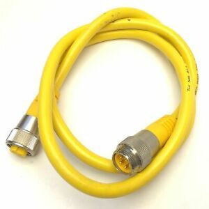 Turck RSM RKM 40 Double Ended Cordset Cable 7/8&#034; 4Pin Male Female Straight 1.25M