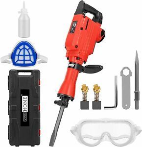 VIVOHOME 2200W 400 RPM Electric Demolition Jack Hammer Heavy Duty Concrete Kit