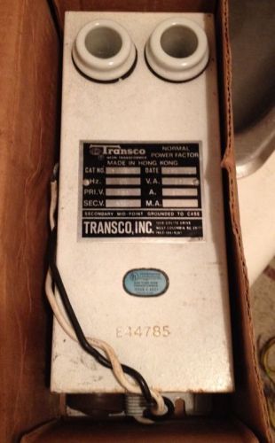 Transco Neon Sign Light Transformer T912PB-9,000--120v--e44785
