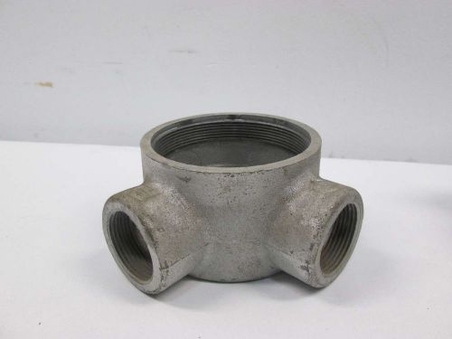 New crouse hinds gual 47 90deg hub 1-1/4in npt steel conduit fitting d406016 for sale