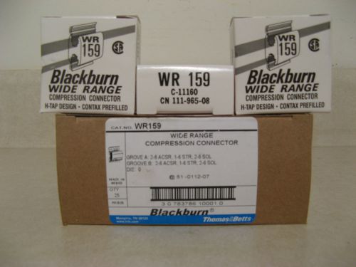 Lot of 25 blackburn wr159 h-tap compression connectors for sale