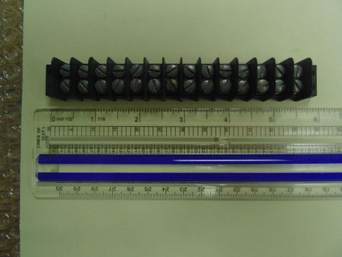 (lot of 5) 14 position screw barrier strip terminal block double row 5 3/4&#034; for sale