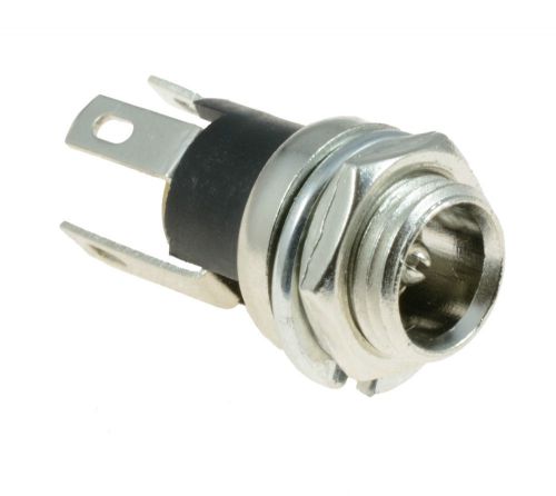 2.5mm x 5.5mm metal round panel mount female socket dc connector jack plug for sale