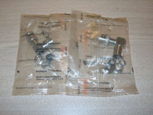 Lot of 2 amphenol 90 deg. connector / plugs 999-226 **new** for sale