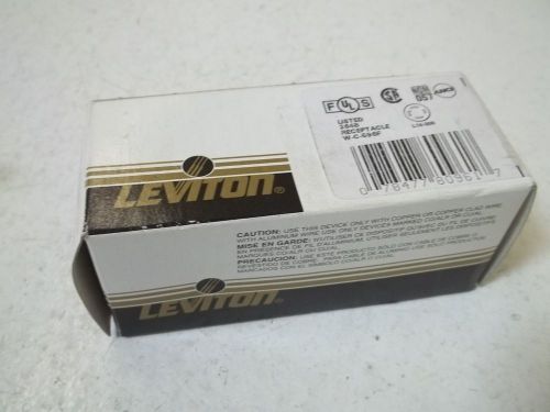 LEVITON 2710 3-P,4-W SINGLE LOCK REC. GROUND  *NEW IN A BOX*