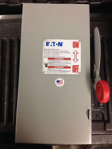 Eaton 277/480, 600v 30a heavy duty safety switch - dh361ngk disconnect for sale