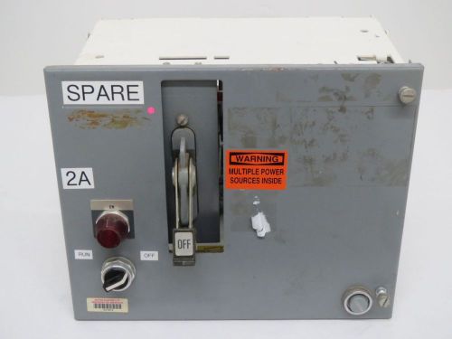 Cutler hammer 44455 mcc bucket disconnect mcc 480v-ac switchgear b278442 for sale