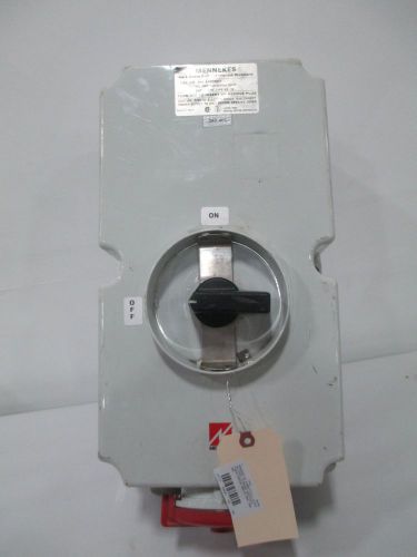 Mennekes me 4100m17 pin &amp; sleeve switched interlock receptacle 50hp d265640 for sale