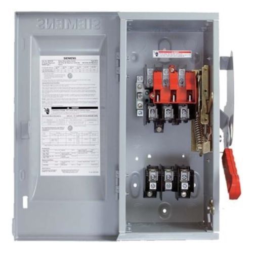 New!! siemens non-fusible safety switch 600v 3p 200a hnf364 nema 1 enclosure for sale