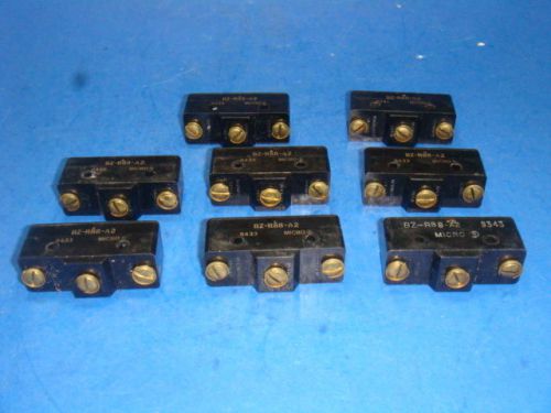 New, lot of 8, micro switch bz-r88-a2, limit switch, new no box for sale