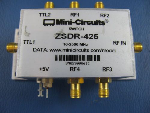 Mini-circuits 50? sp4t pin diode, reflective ttl driver 10-2500 mhz switch! for sale