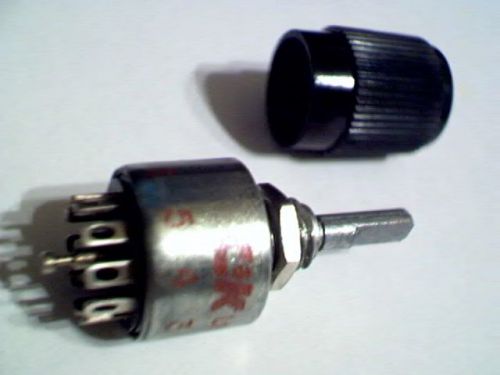 New C&amp;K 1 pole 10 position  minuature rotary switch with free knob