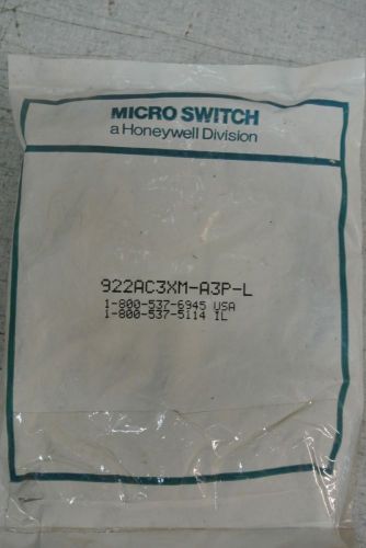 HONEYWELL MICROSWITCH 922AC3XM-A3P-L