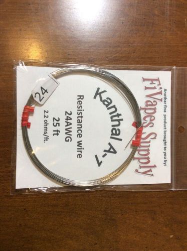 Kanthal 24 Gauge AWG A1 Wire 25 Ft Roll Vaporizer Vape Smoke Electrical Coils