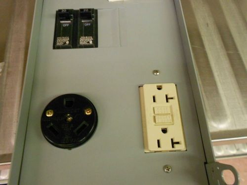 New rv midwest u041c010 rainproof  power outlet 30 amp main and 20a gfi rv for sale