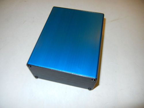 Aluminum project box, enclosure 2&#034;x4&#034;x6&#034; model # gk4-6  blue color for sale