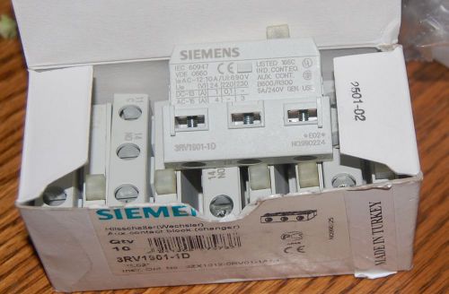 Siemens #3RV1901-1D Auxiliary Contact Block