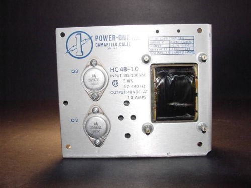 POWER ONE #HC48-1.0  48VDC 1.0AMPS linear open fame power supply