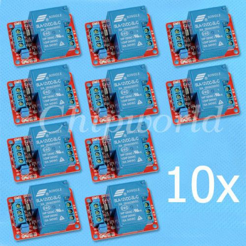10pcs 12V 30A 1-Channel Relay Module with Optocoupler H/L Level Triger