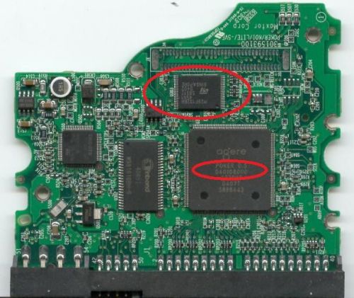 Maxtor MaXLine II 250GB 5A250J0 ROM RAM51VV0 PCB Board