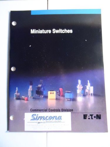 1995 Eaton Miniature Switches Catalog Commercial Controls