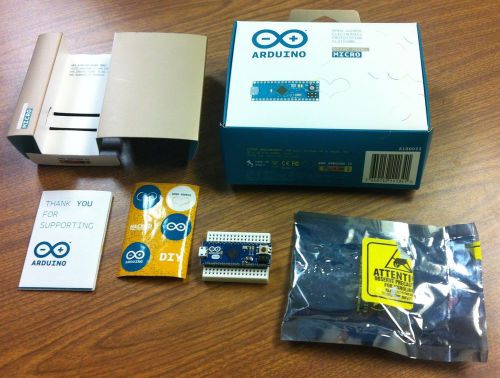 ARDUINO MICRO A100053 with Box, Breadboard, Stickers, Manual, ESD Bag