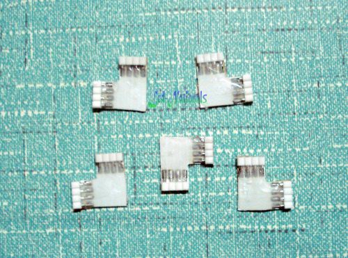 20 X connector female 4 pin 2 way L shape for led strip light RGB 5050 &amp; 3528