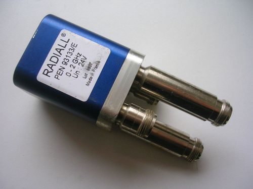 Radiall rf coaxial transfer switch  - n female connectors -  24v   0 - 2ghz for sale