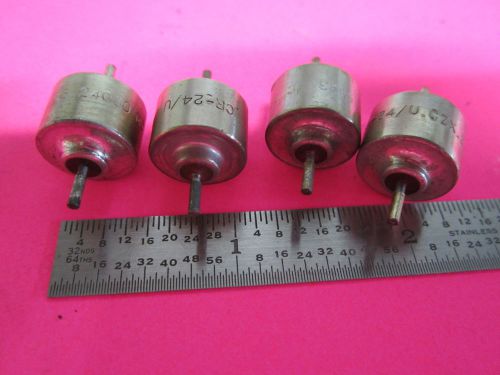 Lot 4 ea quartz crystal resonators vintage cr-24/u wwii nice for sale