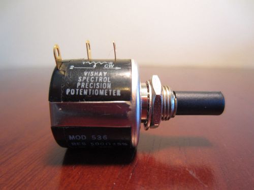Vishay Spectrol Precision Potentiometer 0531 Mexico Model 536 500 Ohms