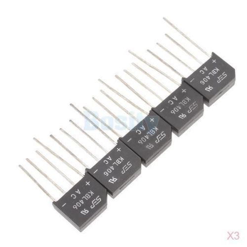 3x 5pcs kbl406 bridge diode rectifier 800v 4a kbl-406 for sale